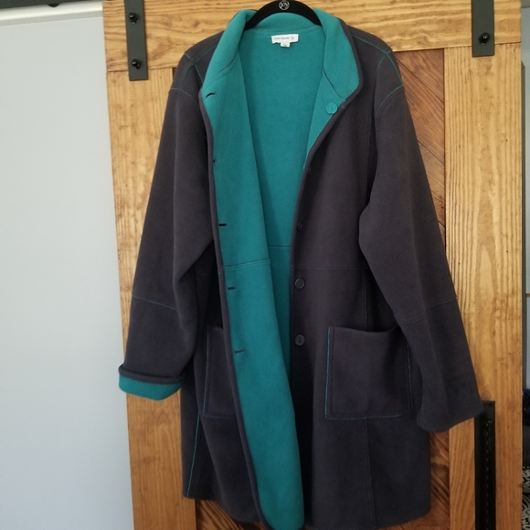 Susan Graver Jackets & Blazers - Susan graver reversible bonded fleece coat